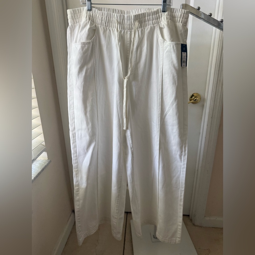 UNIVERSAL THREAD White Wide-Leg Drawstring Pants … - image 4